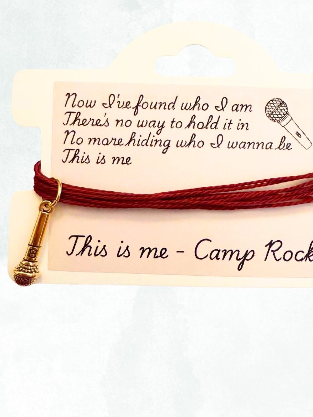This Is Me - Camp Rock Y2K DCOM Fan Girl  Layered String Charm Bracelet
